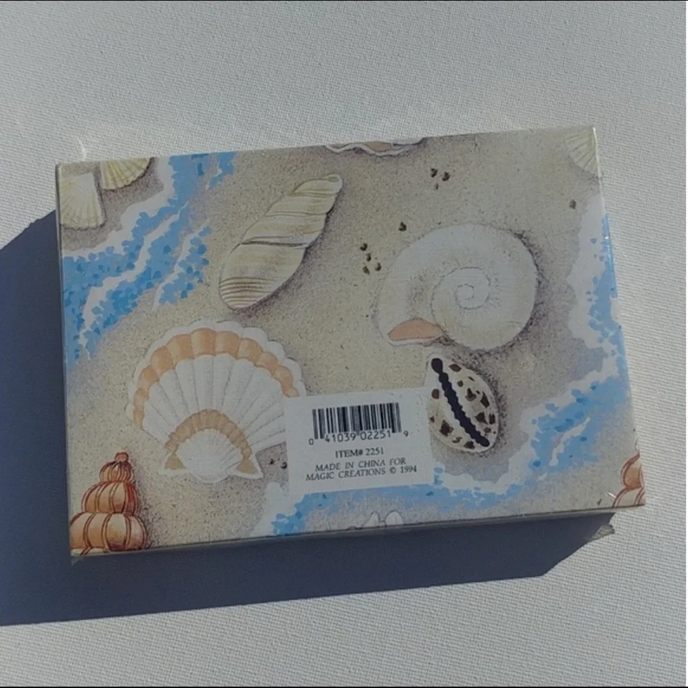 4/$15 🌻 Set of Vintage Seashell Beach Invitations